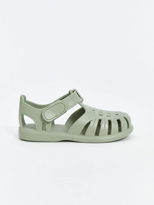 LCW STEPS Green Velcro Baby Sandals