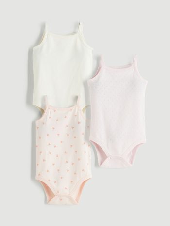 Scoop Neck Sleeveless Printed Baby Girl Dress Set