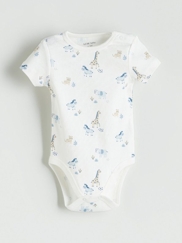 Boys' Short Sleeve Crew Neck Romper Set