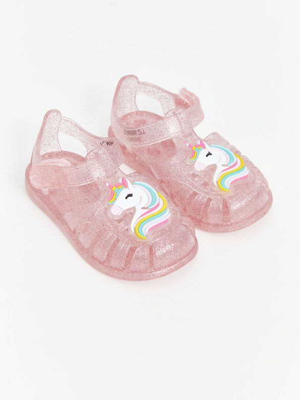 LCW STEPS Pink Velcro Baby Girl Beach Sandals