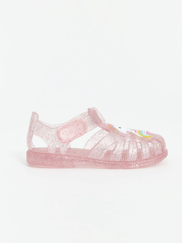 LCW STEPS Pink Velcro Baby Girl Beach Sandals