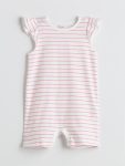 Angel & Stitch Printed Baby Girl Romper