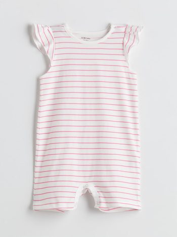 Angel & Stitch Printed Baby Girl Romper