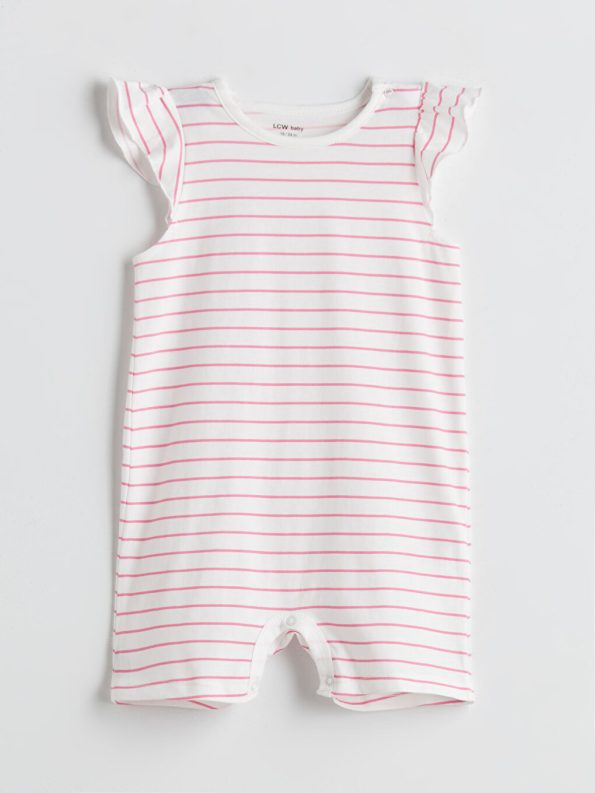 Angel & Stitch Printed Baby Girl Romper