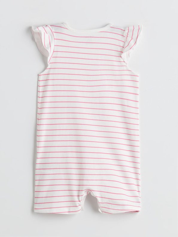 Angel & Stitch Printed Baby Girl Romper