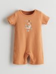 Boys' Printed Crew Neck Baby Bodysuit