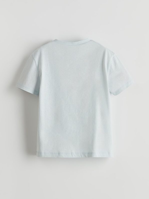 LCW ECO Blue Pear Print Boys' T-Shirt