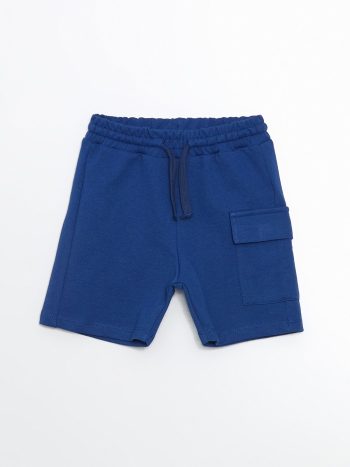 LCW ECO Blue Elastic Waist Boys' Shorts Set