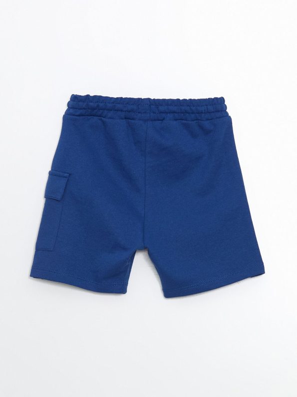 LCW ECO Blue Elastic Waist Boys' Shorts Set
