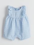 Basic Bicycle Neck Baby Girl Jumpsuit