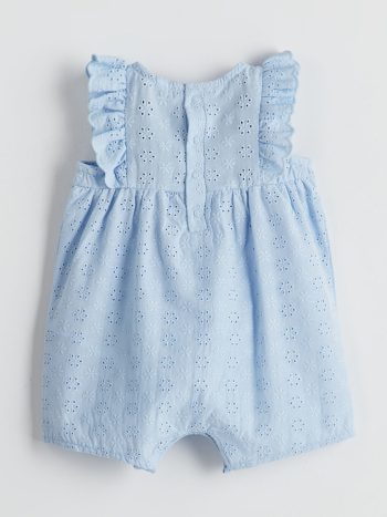 Basic Bicycle Neck Baby Girl Jumpsuit