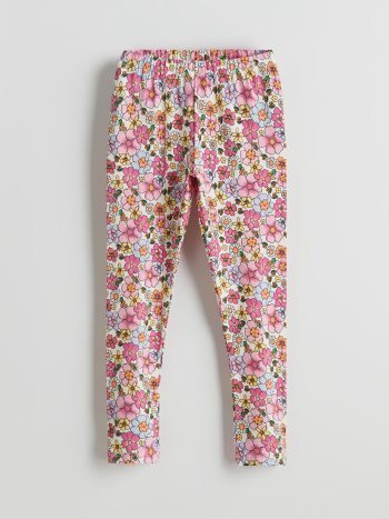 LCW ECO Pink Floral Print Girls Leggings