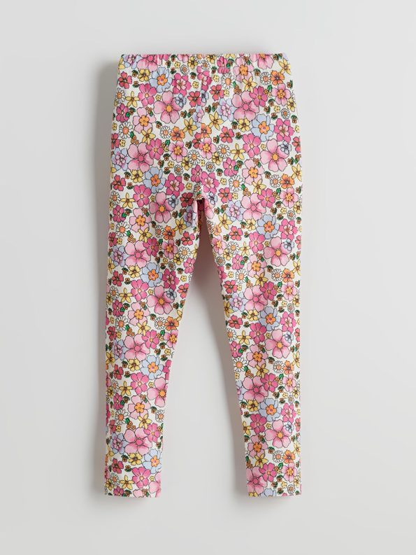 LCW ECO Pink Floral Print Girls Leggings