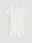 Embroidered Girls' Sleeveless Top Set