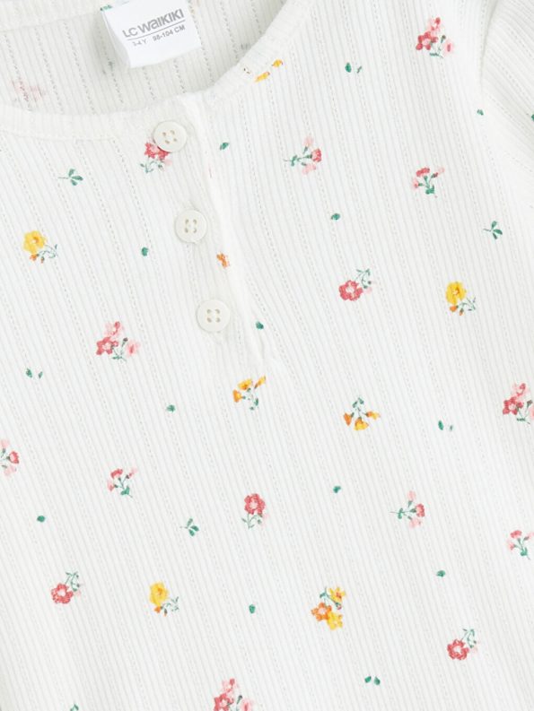 Embroidered Girls' Sleeveless Top Set