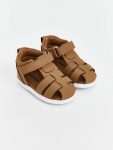 LCW STEPS Brown Velcro Baby Sandals