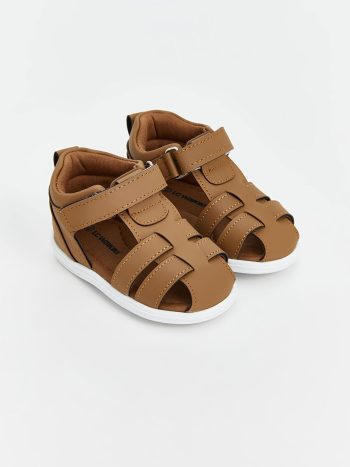 LCW STEPS Brown Velcro Baby Sandals