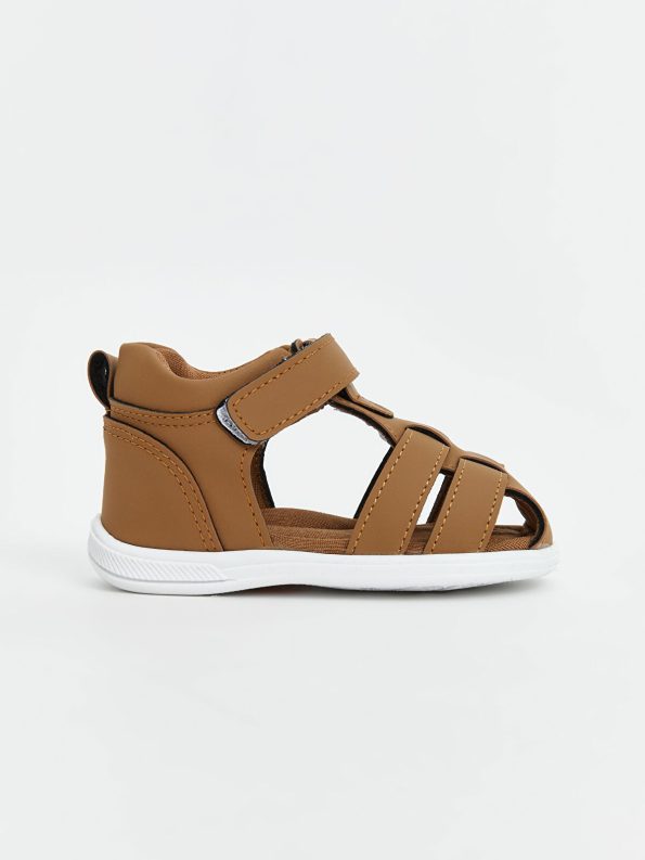 LCW STEPS Brown Velcro Baby Sandals