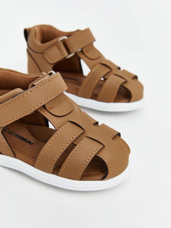 LCW STEPS Brown Velcro Baby Sandals