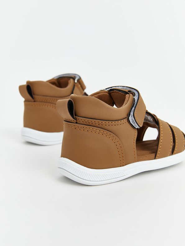LCW STEPS Brown Velcro Baby Sandals