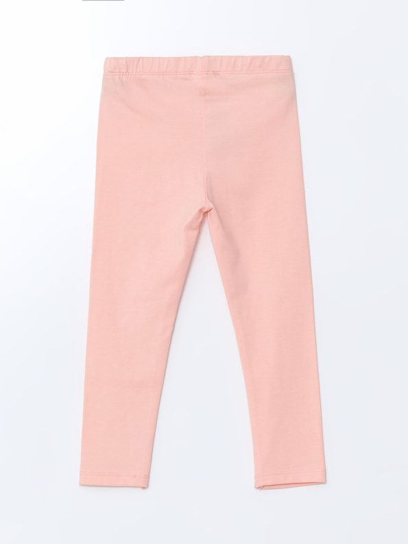 LCW ECO Fuchsia Cotton Blend Printed Leggings for Girls - Set of 2