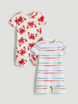 Buttoned Collar Baby Boy Romper