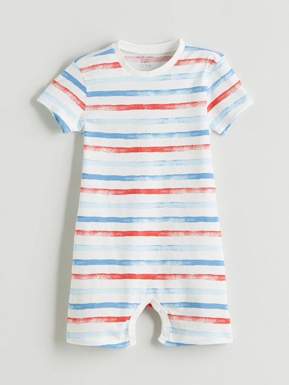Buttoned Collar Baby Boy Romper