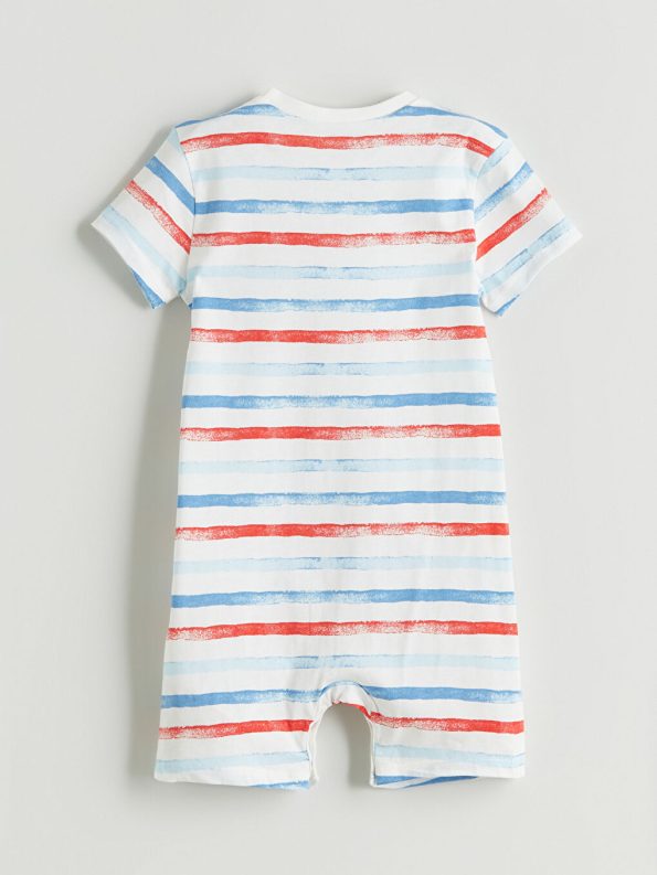 Buttoned Collar Baby Boy Romper