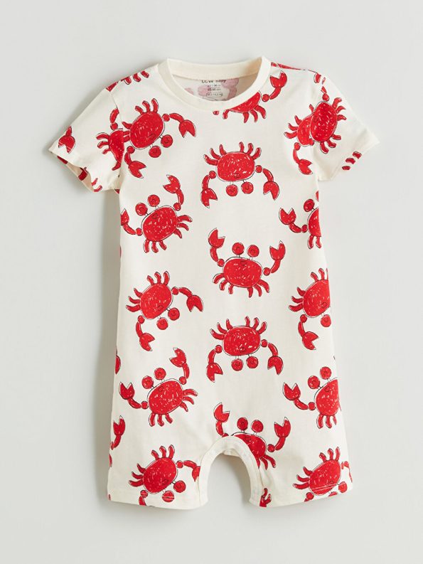 Buttoned Collar Baby Boy Romper