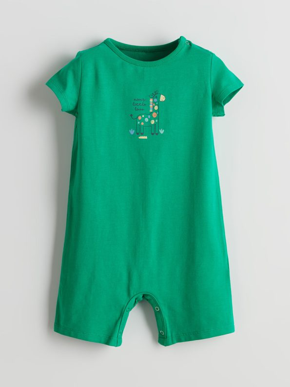 LCW ECO Green Printed Baby Boy Bodysuit