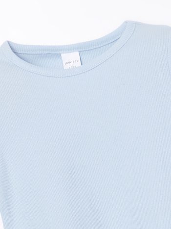 LCW ECO Blue Basic T-Shirt for Baby Girls