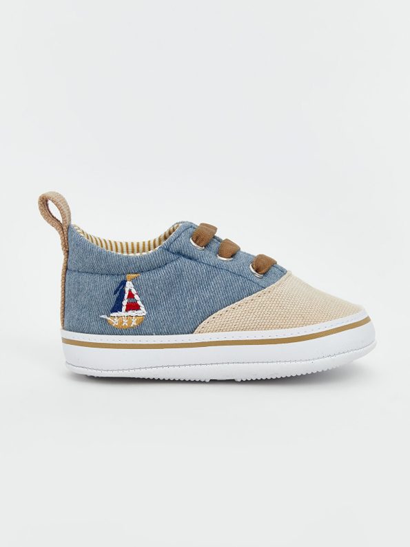 LCW STEPS Blue Laced Pre-Walking Shoes for Baby Boys