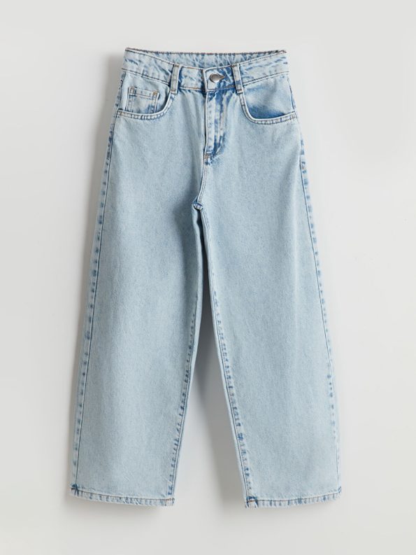 LCW Kids Blue Wide Leg Jeans for Girls