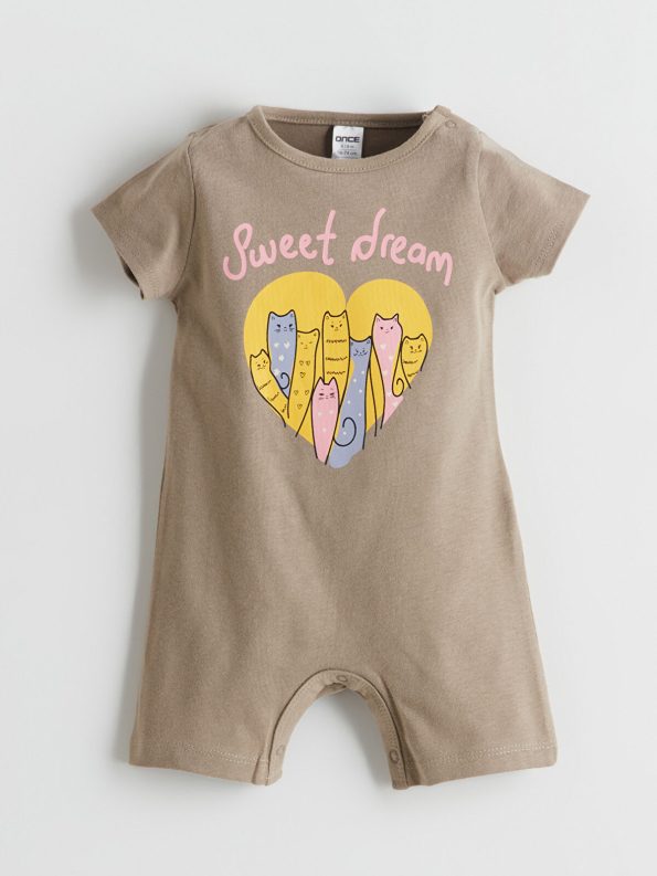 LCW ECO Haki Printed Baby Boys' Bodysuit