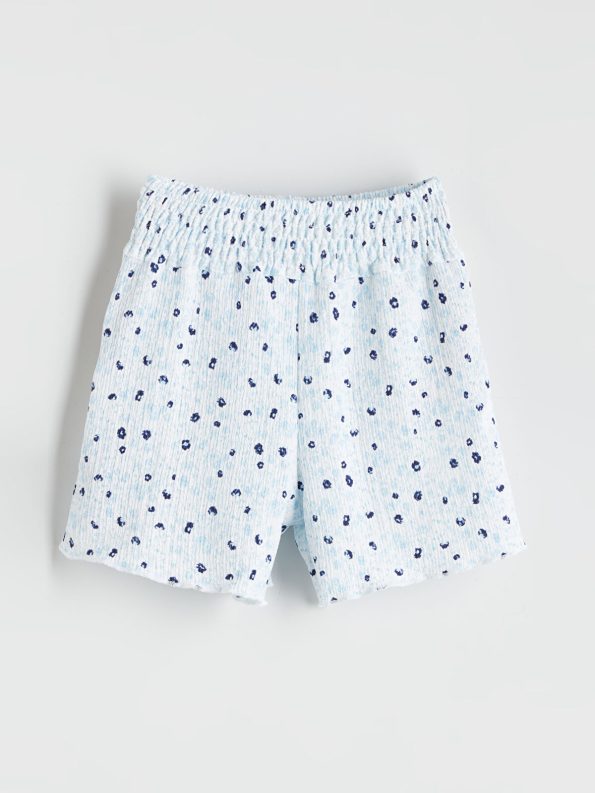LCW Kids Cream Elastic Waist Girls' Shorts
