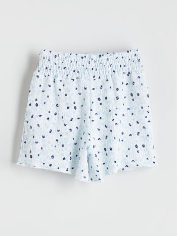 LCW Kids Cream Elastic Waist Girls' Shorts