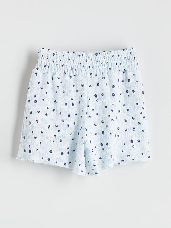 LCW Kids Cream Elastic Waist Girls' Shorts