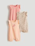 Floral Print Baby Girl Blouse and Shorts Set
