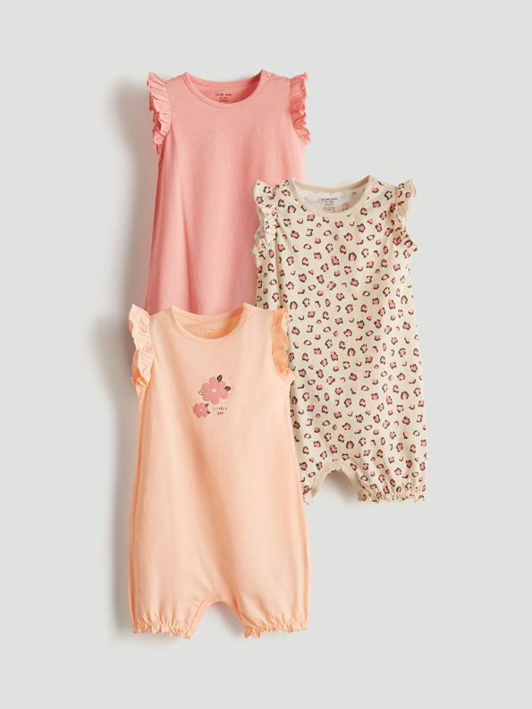 Floral Print Baby Girl Blouse and Shorts Set