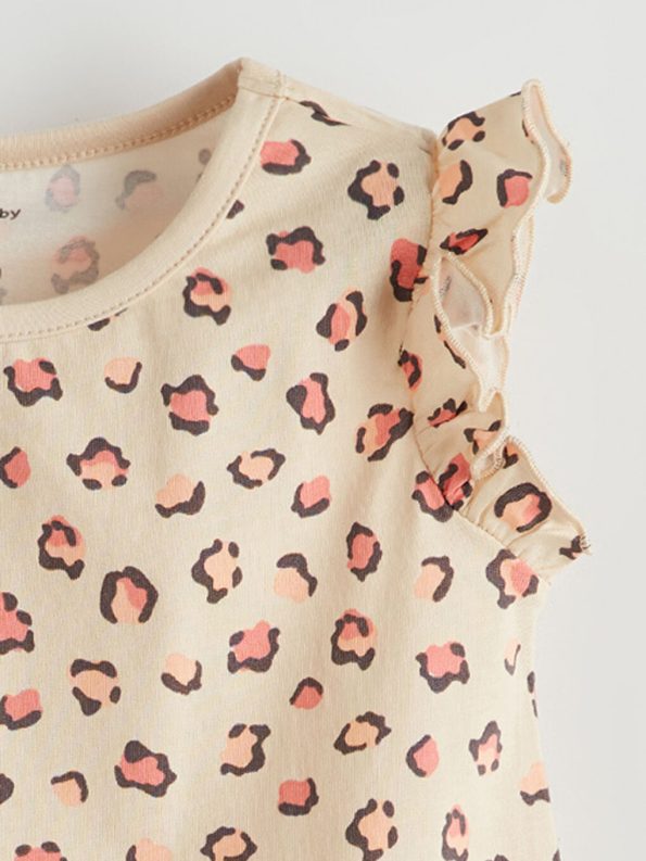 Floral Print Baby Girl Blouse and Shorts Set
