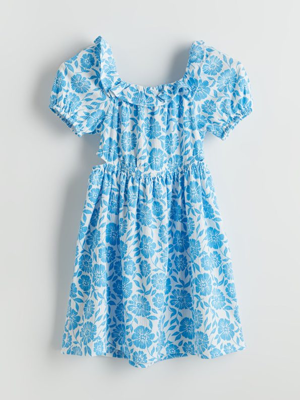 LCW Kids White Floral Dress for Girls