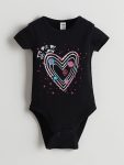 Printed Crew Neck Baby Boy Bodysuit