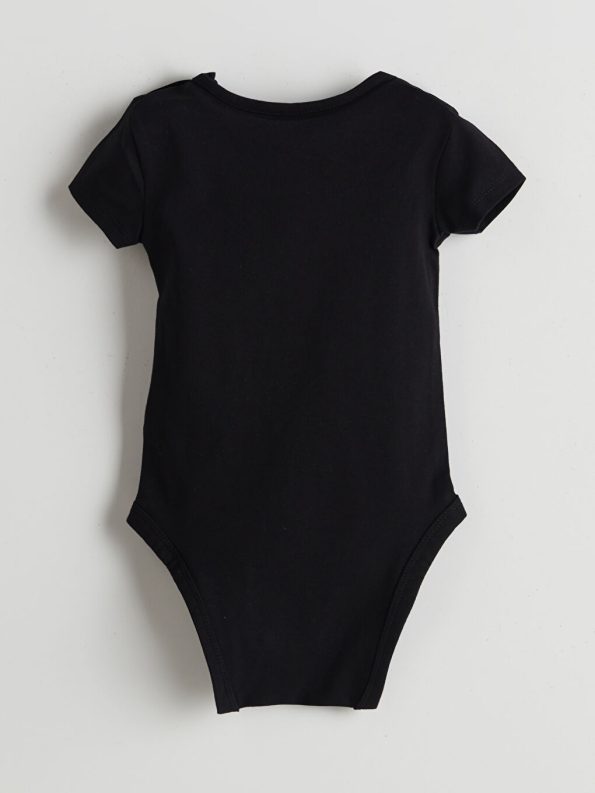 Printed Crew Neck Baby Boy Bodysuit