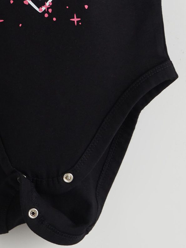Printed Crew Neck Baby Boy Bodysuit