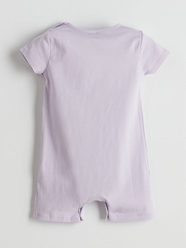 LCW ECO Lilac Printed Baby Girl Romper