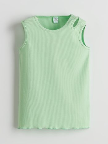 LCW ECO Green Girls' Sleeveless Top and Leggings Set