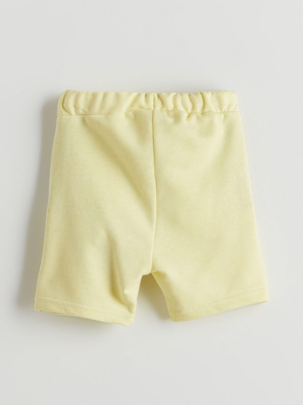 LCW ECO Yellow Elastic Waist Printed Boys Shorts