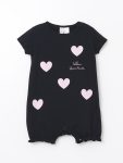 Printed Baby Girl Bodysuit with Crew Neck