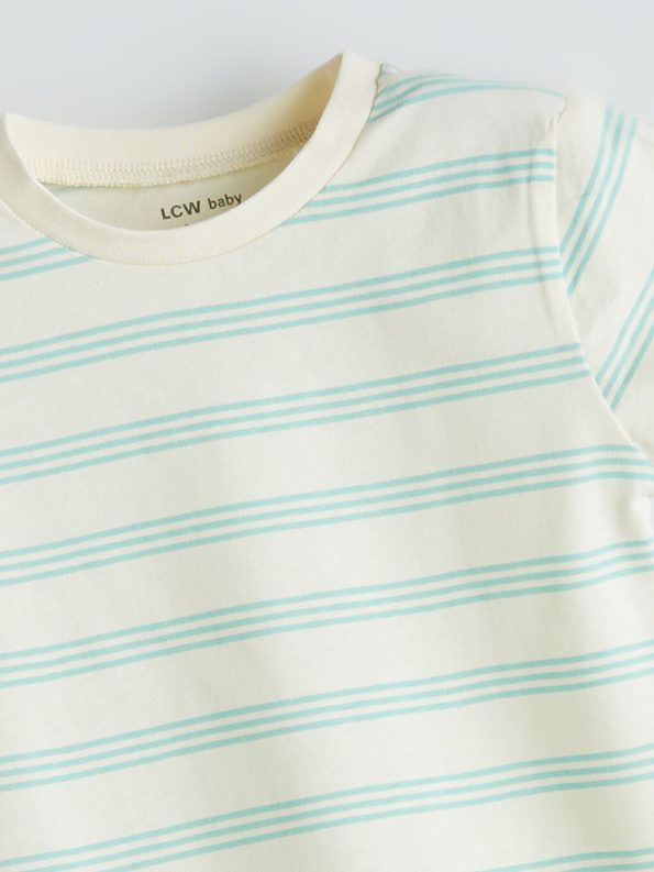 Boys' Short Sleeve Ribbed Jumpsuit Set