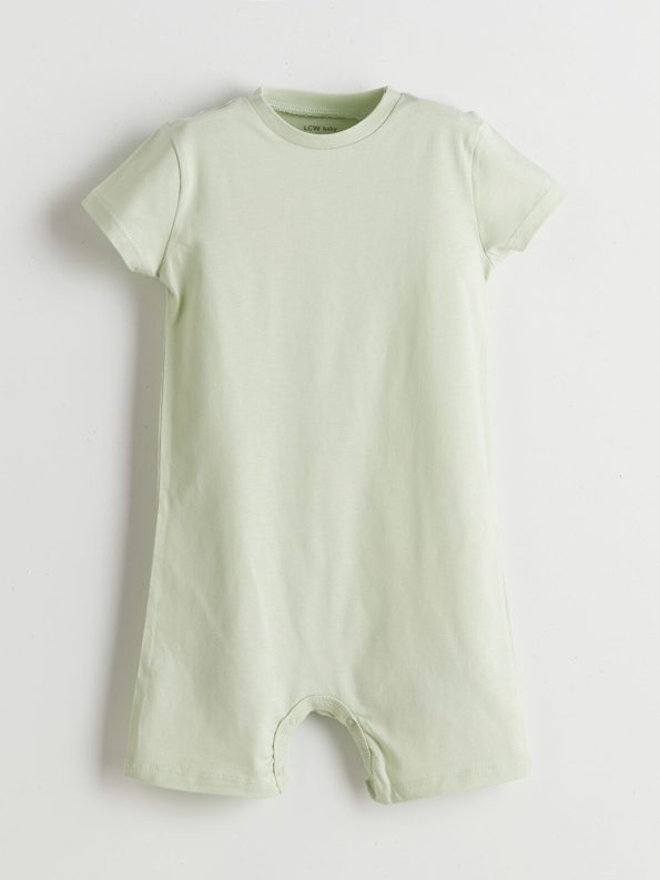 LCW Baby Green Bicycle Neck Boys' Baby Bodysuit Set